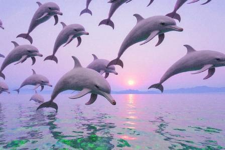 Painting a Dolphin with Primary Colors